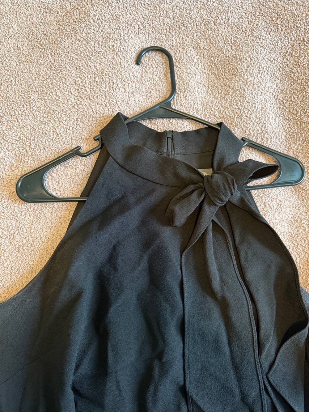 Vince Camuto Black Bow Neck Sleeveless Shift Dress Size 14 - Picture 3 of 3